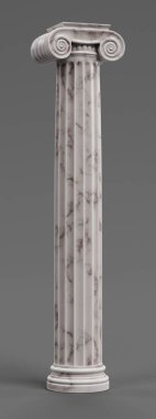 İyonik sütun gerçekçi 3d render