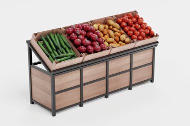 Standda Sebze Gerçekçi 3d Render