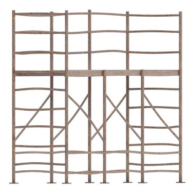 Gerçekçi 3d Render Metal İskele