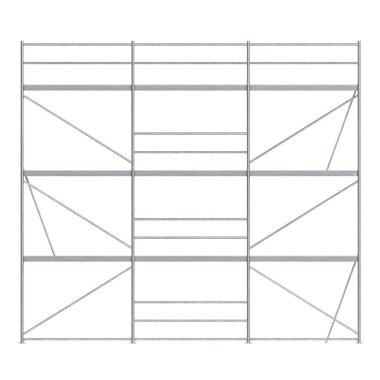 Gerçekçi 3d Render Metal İskele