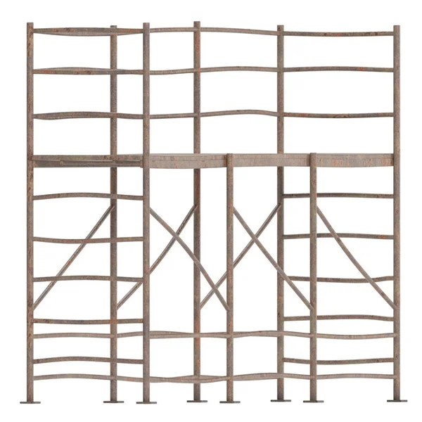 Realistic Render Metal Scaffolding — Stock Photo, Image