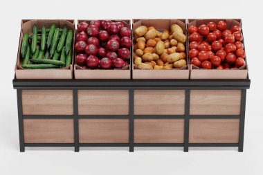 Standda Sebze Gerçekçi 3d Render