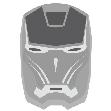 Demir siyah beyaz veya renkli maske