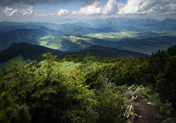 Landscape View Mountains Sunny Valley — Stock Photo, Image