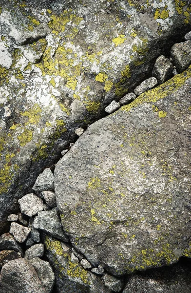 Abstracte Achtergrond Een Groep Van Kleine Grote Granieten Stenen — Stockfoto