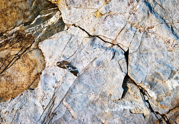 Background Texture Cracked Structure Limestone Rock — Stock Photo, Image