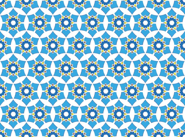 Background Textile Pattern Sixty Abstract Blue Snowflakes — Stock Photo, Image