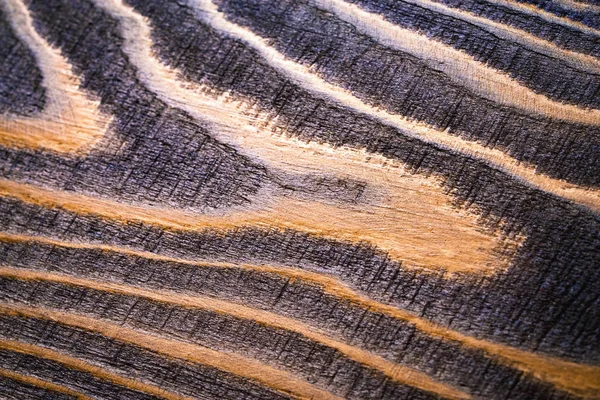 Detail der geschnittenen alten Holzstruktur — Stockfoto