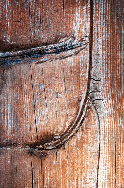 A barna fából készült tányér szerkezetének részletezése — Stock Fotó