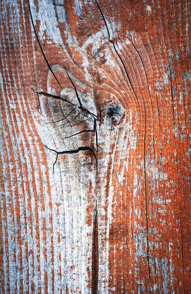 Detalle de una vieja tabla de madera roja manchada —  Fotos de Stock