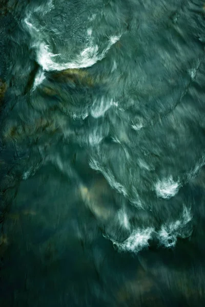 Top view of dark river — Stock Photo, Image