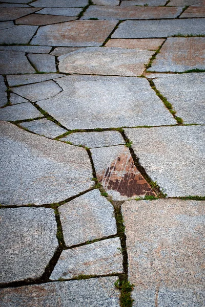 Pavimentación Fondo Textura Con Piedras Granito Aserradas — Foto de Stock