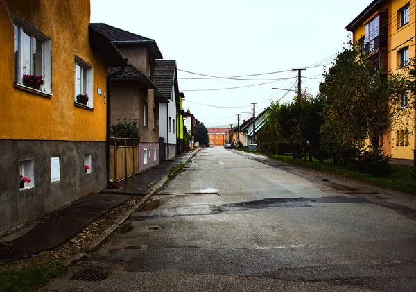 Urban Background Sad Deserted Street City — Stock Photo, Image