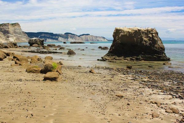 Hastings Hawkes Bay Yeni Zelanda yakınındaki Cape kaçıranlar üzerinde su manzaralı