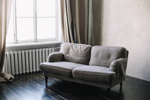  Modern sofa. Modern interior. Series of furniture.
