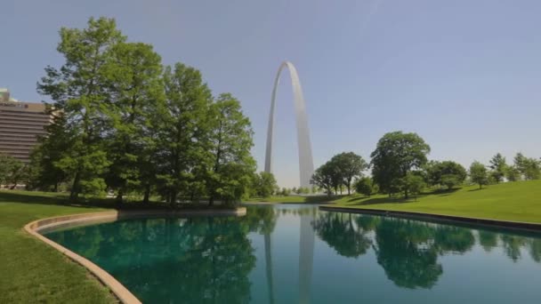 Louis Missouri Junio 2018 Una Vista Del Arco Puerta San — Vídeo de stock