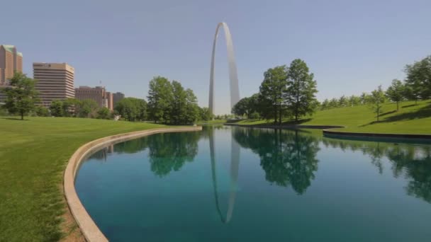 Louis Missouri Junio 2018 Una Vista Del Arco Puerta San — Vídeo de stock