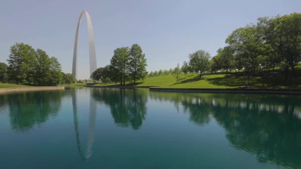 Louis Missouri Amerika Birleşik Devletleri Haziran 2018 Louis Gateway Arch — Stok video