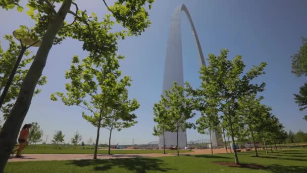 Saint Louis Missouri États Unis 1Er Juin 2018 Vue Arche — Video