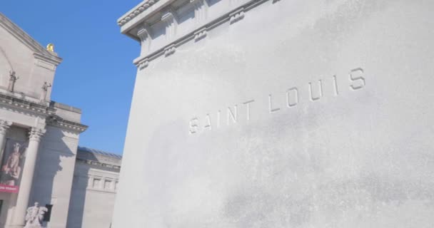 Saint Louis Usa Juni 2018 Konstmuseet Louis Art Kulle Forest — Stockvideo