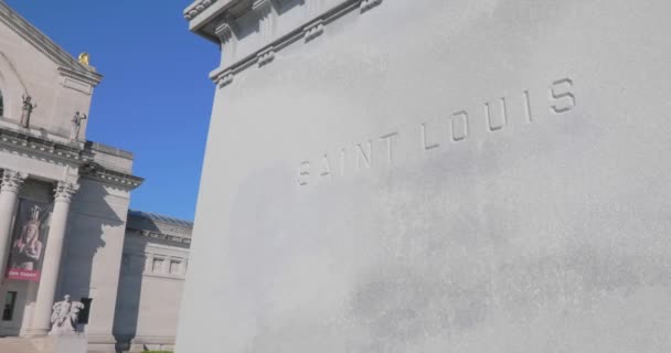 Saint Louis Usa Juni 2018 Konstmuseet Louis Art Kulle Forest — Stockvideo