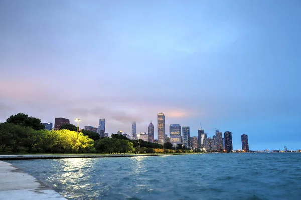 Chicago Illinois Abd Haziran 2018 Chicago Manzarası Bir Fırtına Michigan — Stok fotoğraf