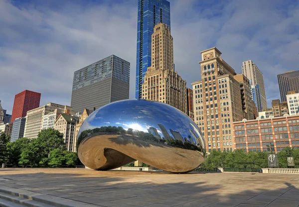 Chicago Illinois Usa June 2018 Cloud Gate Also Known Bean — Stock Photo, Image