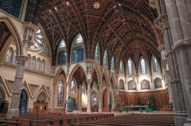 Chicago, Illinois, ABD - 22 Haziran 2018. Chicago, Illinois kutsal adı katedralde. Başpiskoposluk Chicago, Amerika Birleşik Devletleri'ndeki en büyük Roma Katolik dioceses birini koltuğum.
