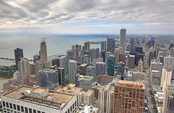Повітряні Зображення Skyline Чикаго Іллінойс — стокове фото