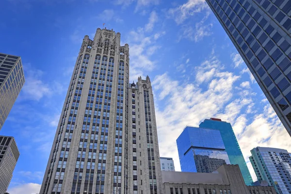 Архітектура Вздовж Мічиган Авеню Чикаго Іллінойс — стокове фото