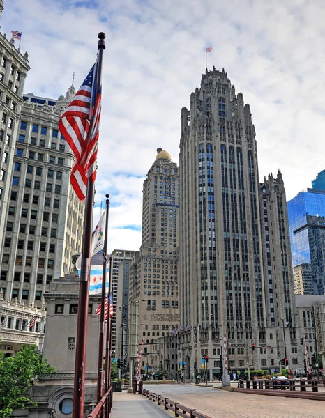 Архітектура Вздовж Мічиган Авеню Чикаго Іллінойс — стокове фото