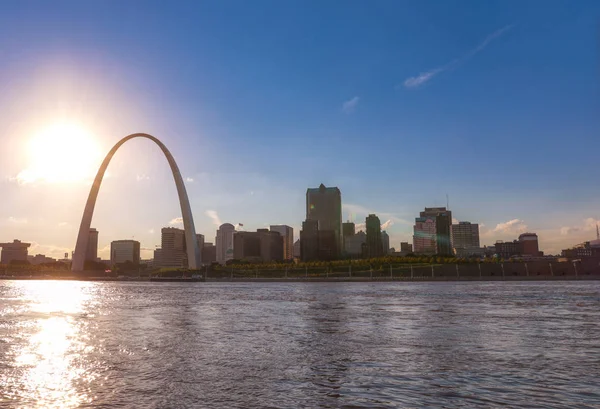 Louis Missouri Manzarası Mississippi Nehri — Stok fotoğraf