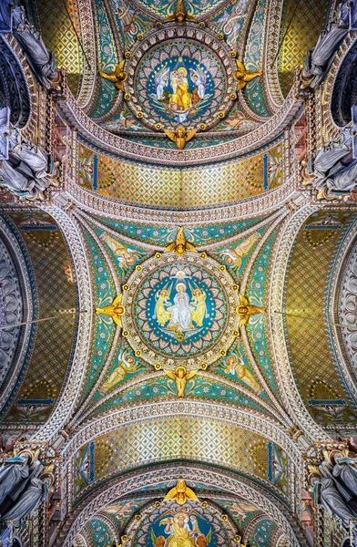 Lyon Francia Junio 2019 Basílica Notre Dame Fourviere Construida Entre —  Fotos de Stock