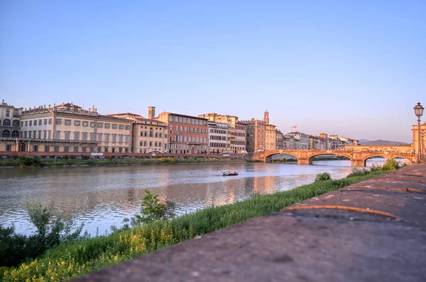 June 2019 Florence Italy View Florence Arno River Tuscany Region — Stock Photo, Image