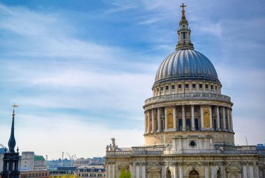 Londra'nın merkezindeki St. Paul Katedrali, İngiltere, İngiltere.