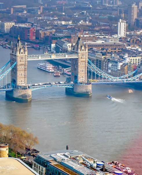 Blick Auf Tower Bridge Und Themse London Großbritannien — Stockfoto