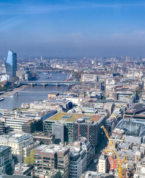 Widok Lotu Ptaka Londyn Wielka Brytania Słoneczny Dzień — Zdjęcie stockowe