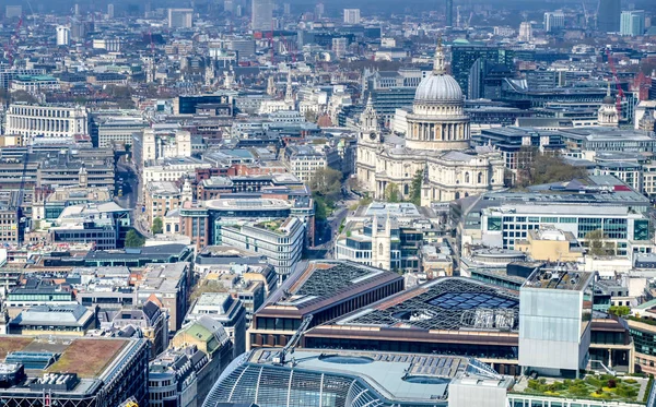 Een Luchtfoto Van Londen Verenigd Koninkrijk Een Zonnige Dag — Stockfoto
