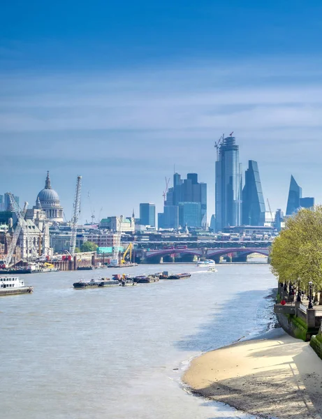 View River Thames Sunny Day London — Stock Photo, Image