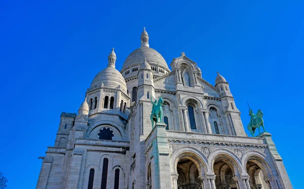 Pariisin Pyhän Sydämen Basilika Joka Tunnetaan Yleisesti Nimellä Sacre Coeur — kuvapankkivalokuva