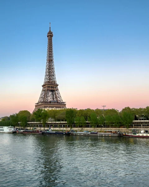 Eiffel Tower River Seine Paris France — Stock Photo, Image