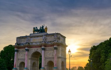 Arc de Triomphe du Carrousel Paris, Fransa'da bulunan.