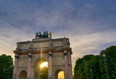 Arc de Triomphe du Carrousel Paris, Fransa'da bulunan.