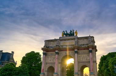 Arc de Triomphe du Carrousel Paris, Fransa'da bulunan.