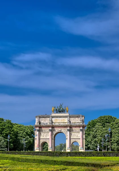 Arc Triomphe Carrousel Paris Fransa Bulunan — Stok fotoğraf