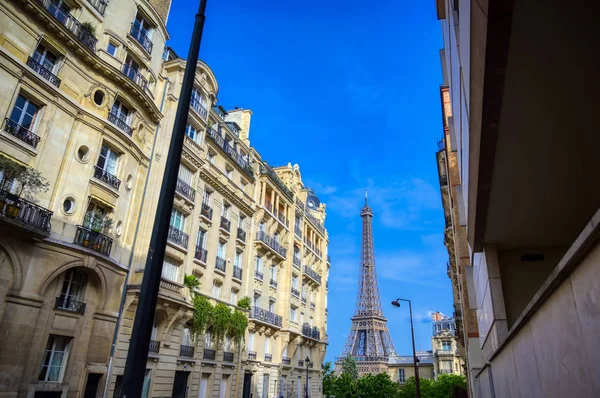 Vista Torre Eiffel Desde Las Calles París Francia — Foto de Stock