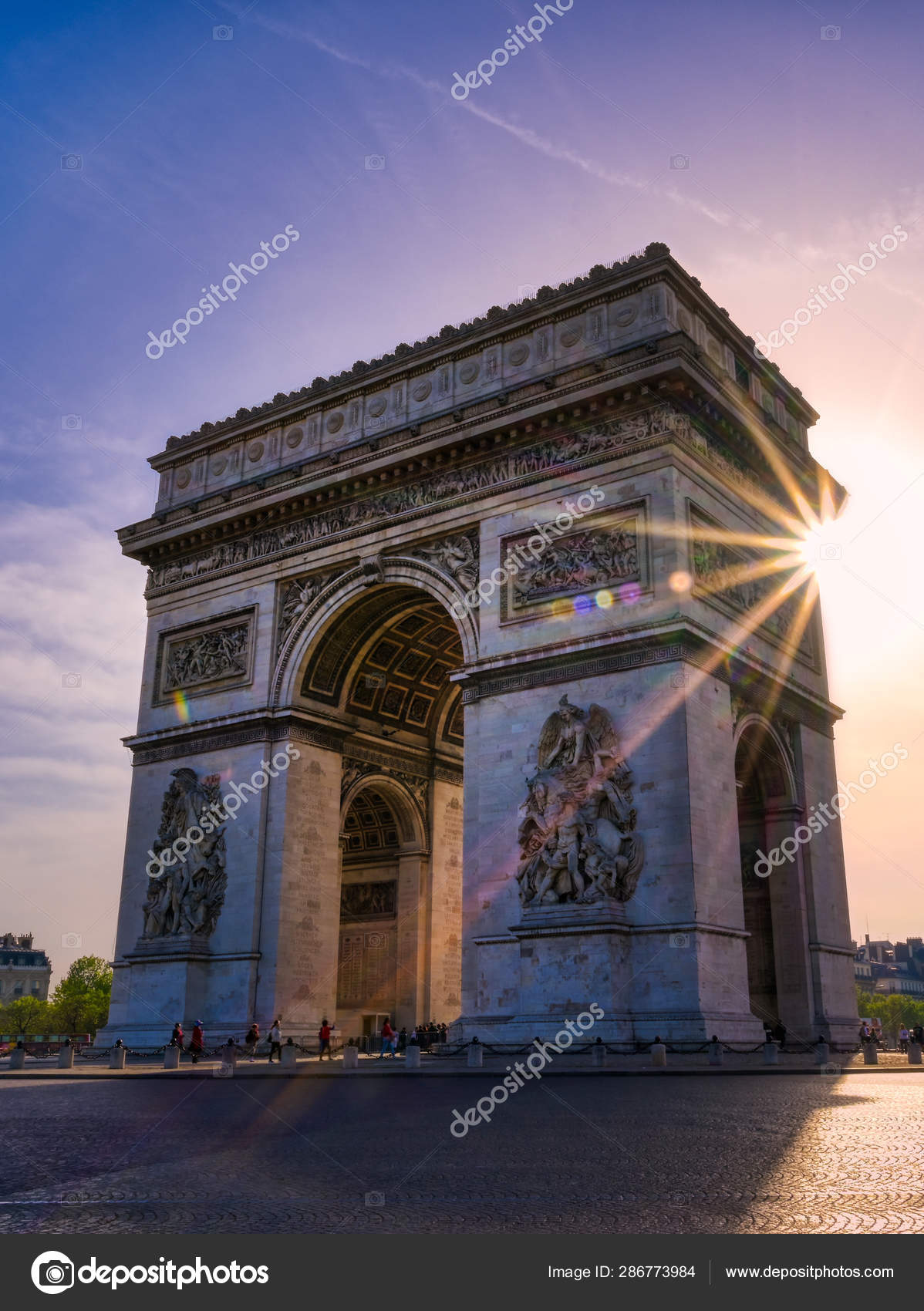 フランスのパリにある凱旋門の景色 ストック写真 C Jbyard