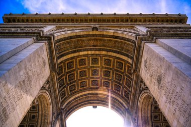 Paris, Fransa 'da bulunan Zafer Takı manzarası.