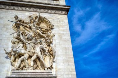 Paris, Fransa 'da bulunan Zafer Takı manzarası.