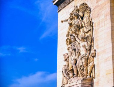Paris, Fransa 'da bulunan Zafer Takı manzarası.